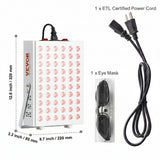 Red Light Therapy For Body Face, 60 Dual-Chip LEDs, Red 660nm & Near Infrared 850nm Combo, High Power Red Light Therapy Panel For Recovery, Pain Relief, Wound Healing, Skin Health, 80W - Nook & Nest