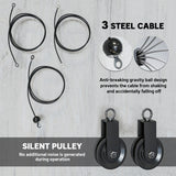 Weight Cable Pulley System for Home Gym with Universal Loading Pin for LAT Pull Down, Biceps Curl Workout, Red - Nook & Nest