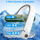 Portable Neck Hanging Fan – Hands-Free, 3 Speeds
