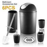 6-Piece Bathroom Accessories Set, 5 Colours - Nook & Nest
