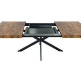 Retro Rectangular Dining Table with Storage Box - Nook & Nest