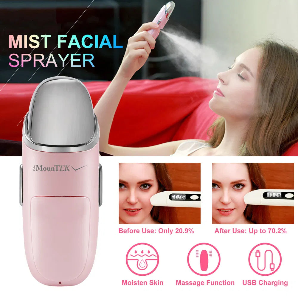 Revitalize Your Skin with the Nano Facial Mister - Portable Cool Mist Sprayer - Nook & Nest