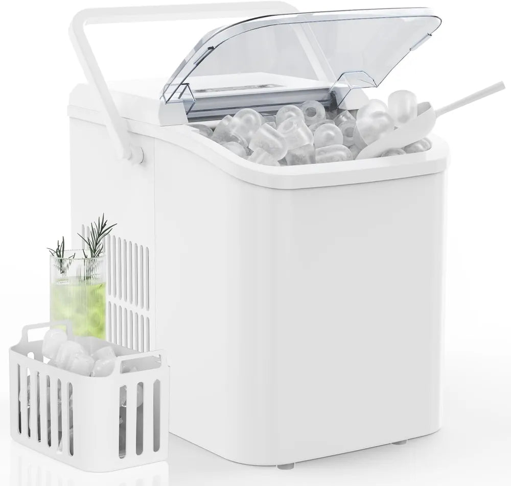 Portable Countertop Ice Maker with 2 Ice Sizes - Nook & Nest