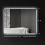 Backlit LED Bathroom Mirror, 1320 × 1030 mm - Nook & Nest