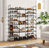 9-Tier Shoe Rack Organizer – Holds 55 Pairs, Space-Efficient Vertical - Nook & Nest