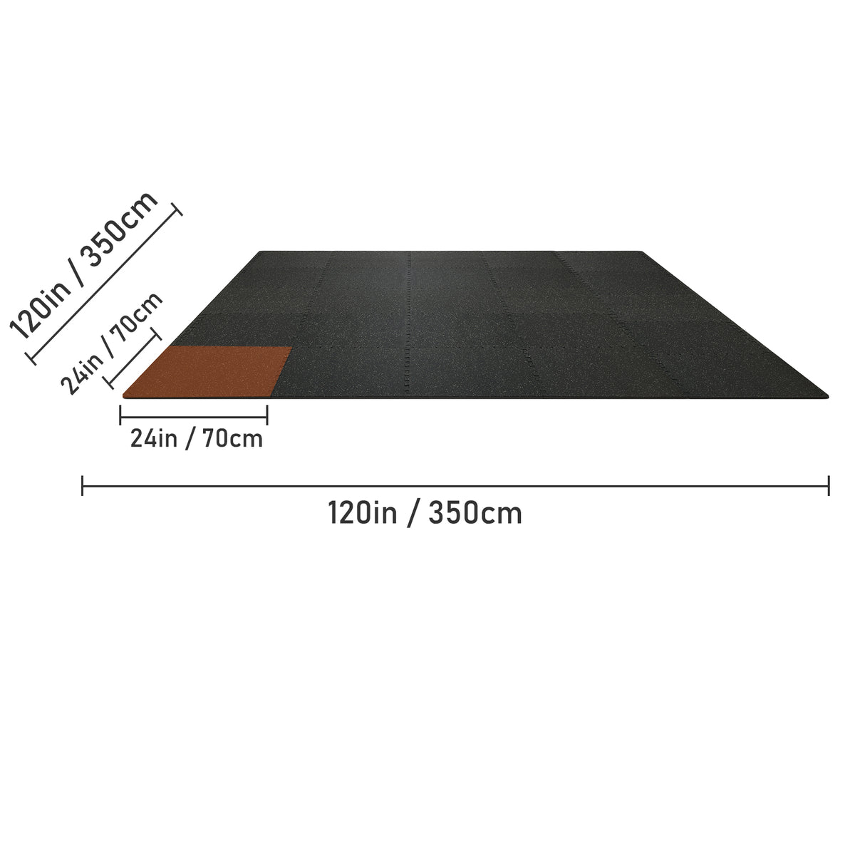 25 PCS Thick Gym Floor Mats, EVA Foam & Rubber Top Interlocking Workout Floor Mats With. Ft Coverage, Waterproof Exercise Puzzle Flooring For Gym, Home, Garage, Basement - Nook & Nest