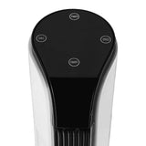 White 42-Inch Bladeless Tower Fan with Remote - Nook & Nest