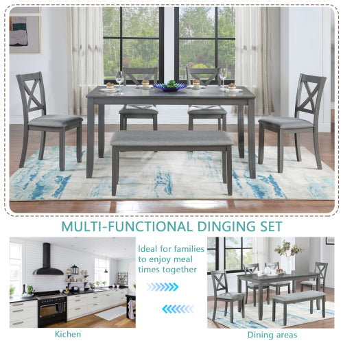 Elevate Your Dining Experience with Our 6 Piece Kitchen Dining Set - Nook & Nest