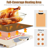 Food Warming Mat 23.6X15.8In 300W Fast Heating Electric Silicone Food Warmer With 14 Temp Levels 10Hrs Timer Settings Roll-Up Portable Hot Plates Heat Pad For Parties Buffet - Nook & Nest