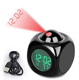 LED Projection Alarm Clock with Digital Display - Nook & Nest