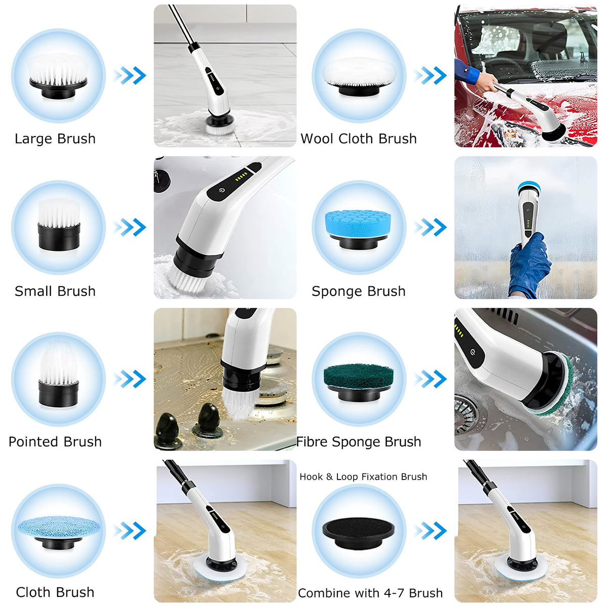 Revolutionize Your Cleaning Routine with the Cordless Electric Spin Scrubber - Nook & Nest