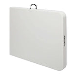 Portable Folding Table – 6ft, Heavy Duty HDPE Top, Steel Frame, Seats - Nook & Nest