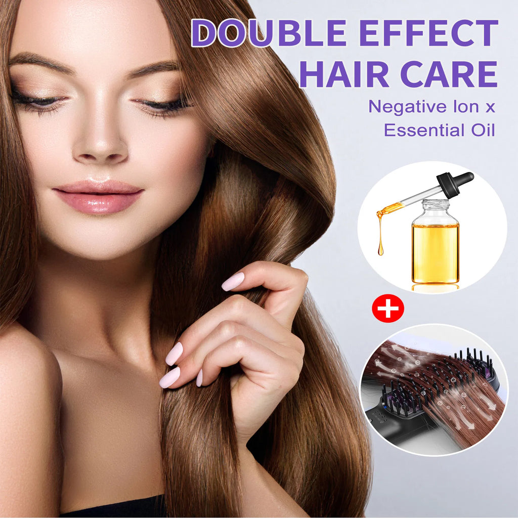 Revitalize Your Hair with the Ionic Steam Straightening Brush for Silky Smooth Styles - Nook & Nest