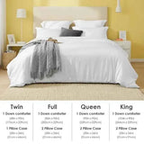 King Size White & Pink 3-Piece Duvet Cover Set - Nook & Nest