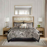 King 12-Piece Comforter Set – Black Bedding - Nook & Nest