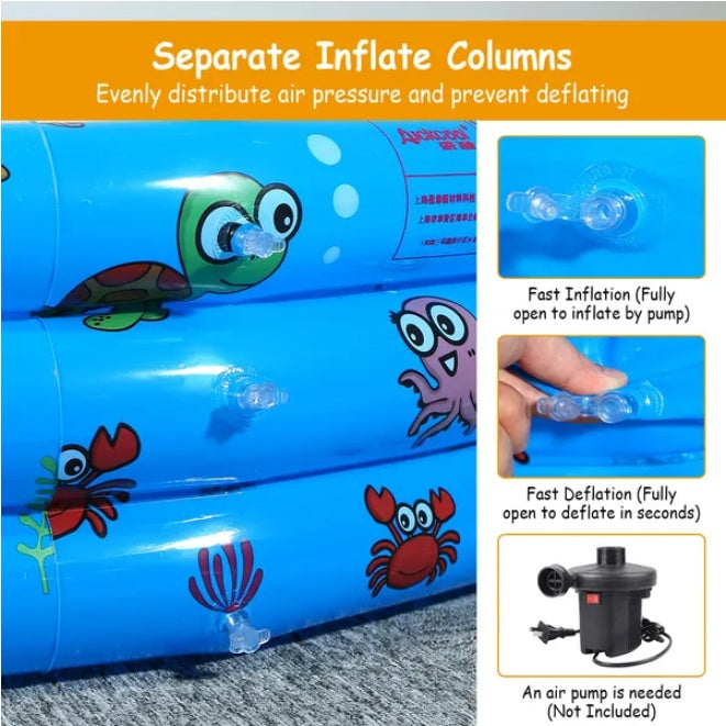 Foldable Inflatable Swimming Pool – Your Backyard Oasis Awaits! - Nook & Nest