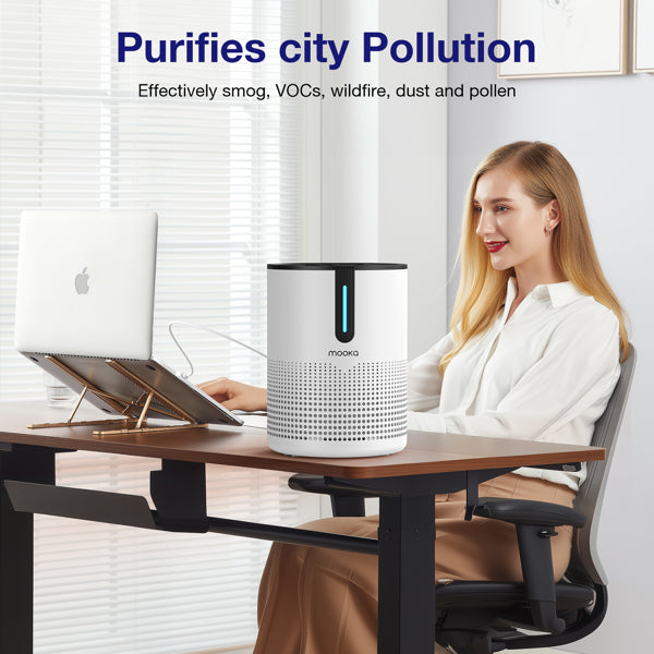 Experience Pure Air Anytime with the MOOKA Air Purifier for Home - Nook & Nest