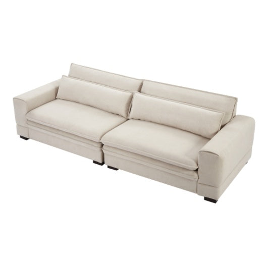 Transform Your Space with Our Mid-Century Modern Beige Sofa – Comfort Meets Style - Nook & Nest