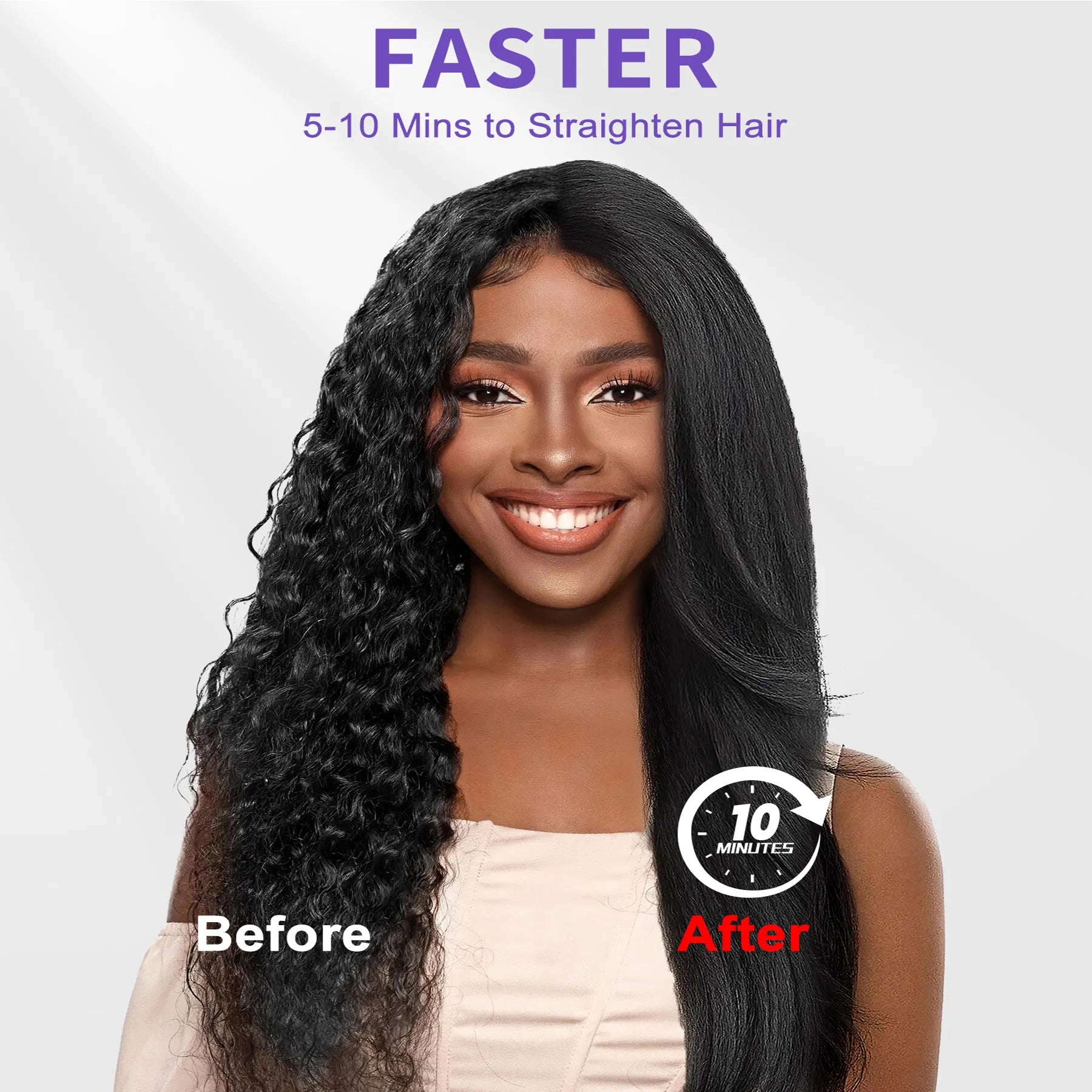 Revitalize Your Hair with the Ionic Steam Straightening Brush for Silky Smooth Styles - Nook & Nest