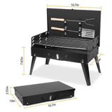 Portable Charcoal Grill – Foldable Tabletop BBQ for Camping, Picnics & - Nook & Nest