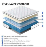 10-Inch Hybrid King Mattress – Gel Memory Foam + Pocket Coils, Medium - Nook & Nest