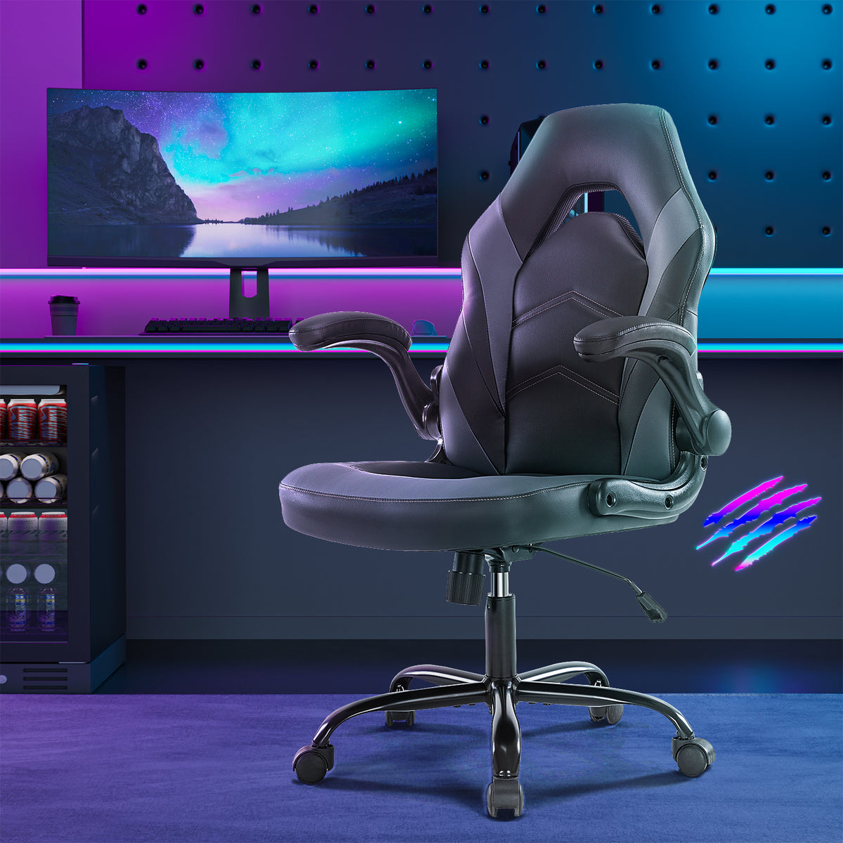Elevate Your Comfort with Our Ergonomic Gaming Chair - PU Leather Swivel Office Chair - Nook & Nest