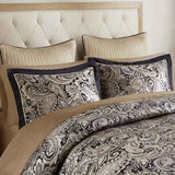King 12-Piece Comforter Set – Black Bedding - Nook & Nest
