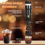 Portable Electric Espresso Maker with USB and Car Charging - Nook & Nest