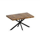Retro Rectangular Dining Table with Storage Box - Nook & Nest