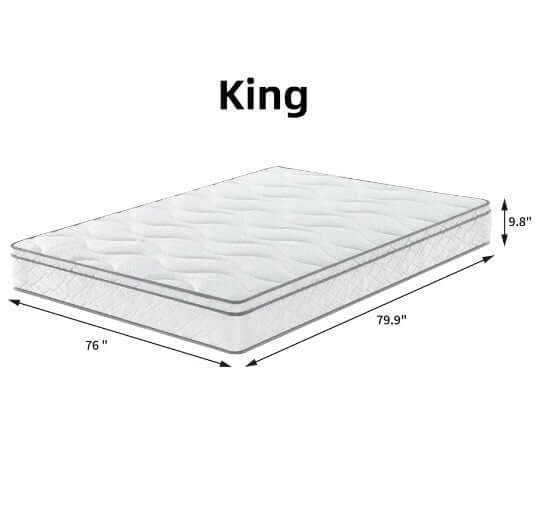 Experience Unmatched Comfort with Our 10 Inch Hybrid King Mattress - Nook & Nest