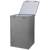 Foldable Laundry Hamper with Lid and Handles - Nook & Nest