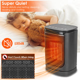 1500W Ceramic Space Heater with Remote and 90° Oscillation - Nook & Nest