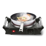 Portable Electric Hot Plate – 1000W Single Burner, 5 Heat Settings - Nook & Nest