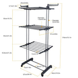 Foldable Laundry Drying Rack with Wheels - Nook & Nest