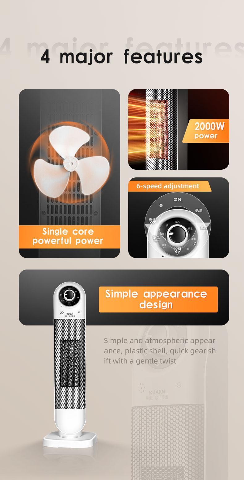 Stay Cozy with Our 2000W Adjustable Indoor Heater – Perfect for Home Comfort - Nook & Nest