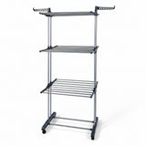 Foldable Laundry Drying Rack with Wheels - Nook & Nest