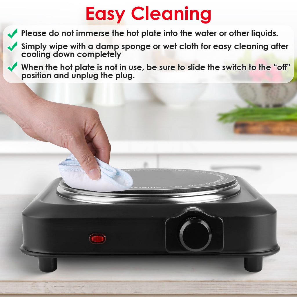 Portable Infrared Hot Plate with Glass Cooktop - Nook & Nest