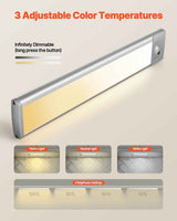 Motion Sensor LED Under Cabinet Lights – 5-Pack, 68 LED, Battery Opera - Nook & Nest