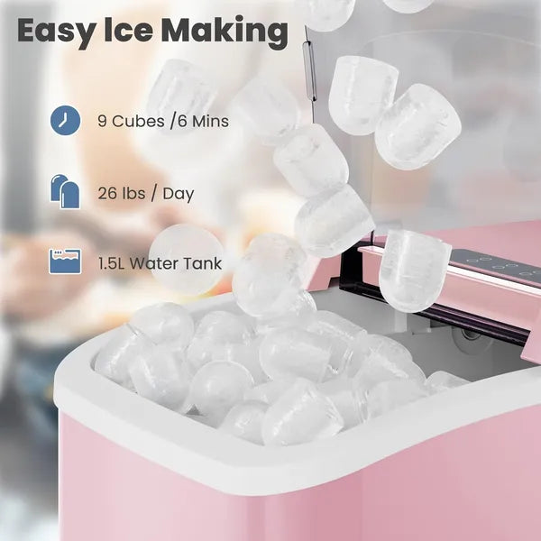 Portable Countertop Ice Maker with 2 Ice Sizes - Nook & Nest