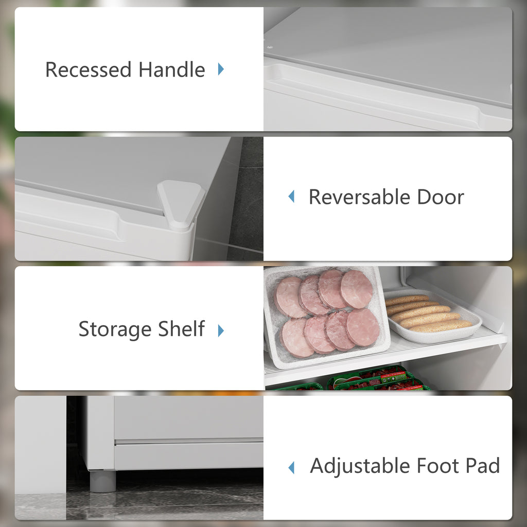 Compact Upright Freezer - Efficient 3 Cu Ft Space-Saving Solution for Home & Office - Nook & Nest