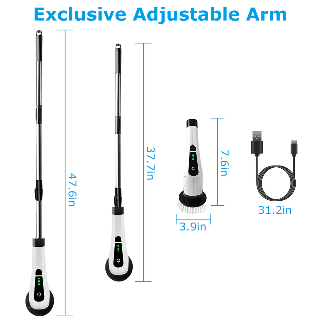 Revolutionize Your Cleaning Routine with the Cordless Electric Spin Scrubber - Nook & Nest