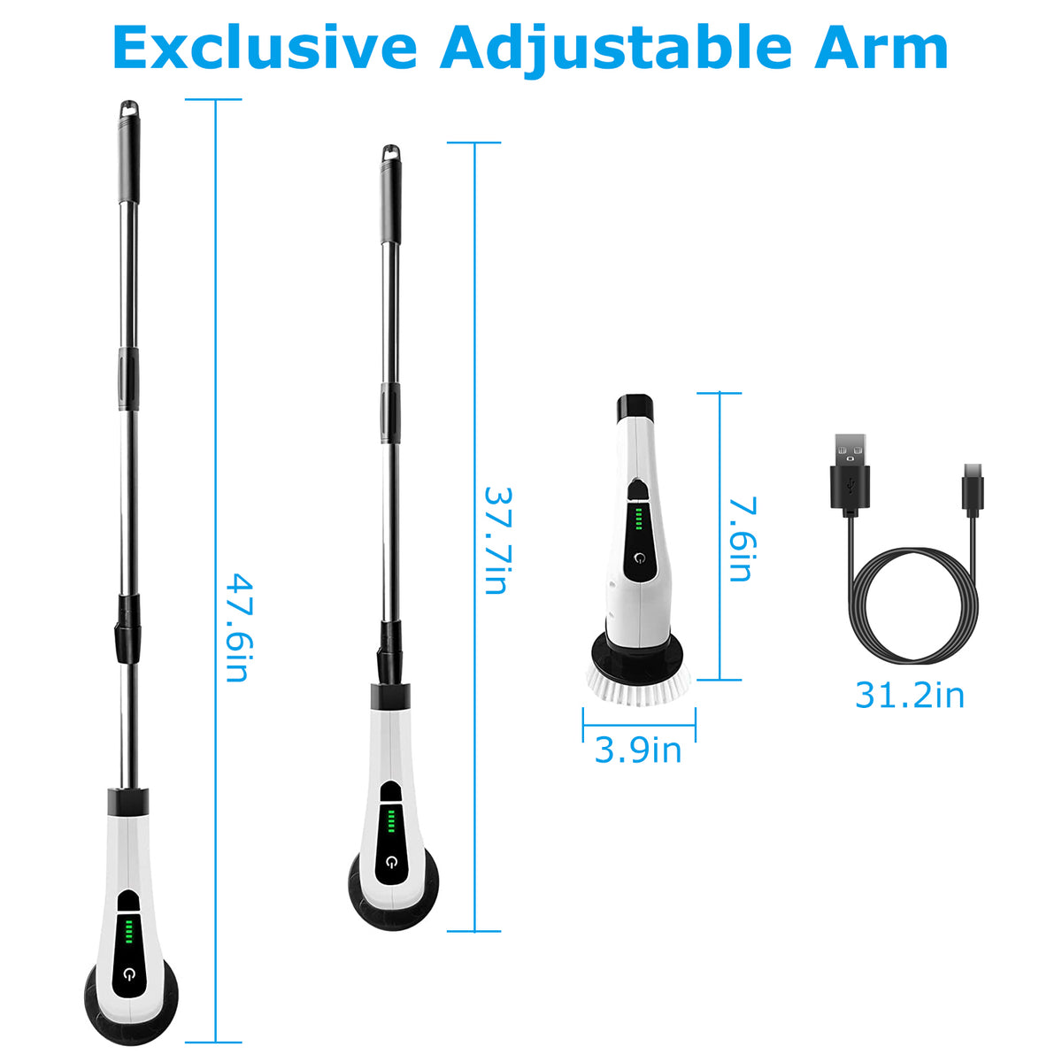 Revolutionize Your Cleaning Routine with the Cordless Electric Spin Scrubber - Nook & Nest