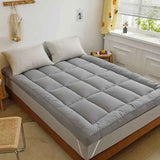 Twin Mattress Topper Pad – Gray, Machine Washable - Nook & Nest