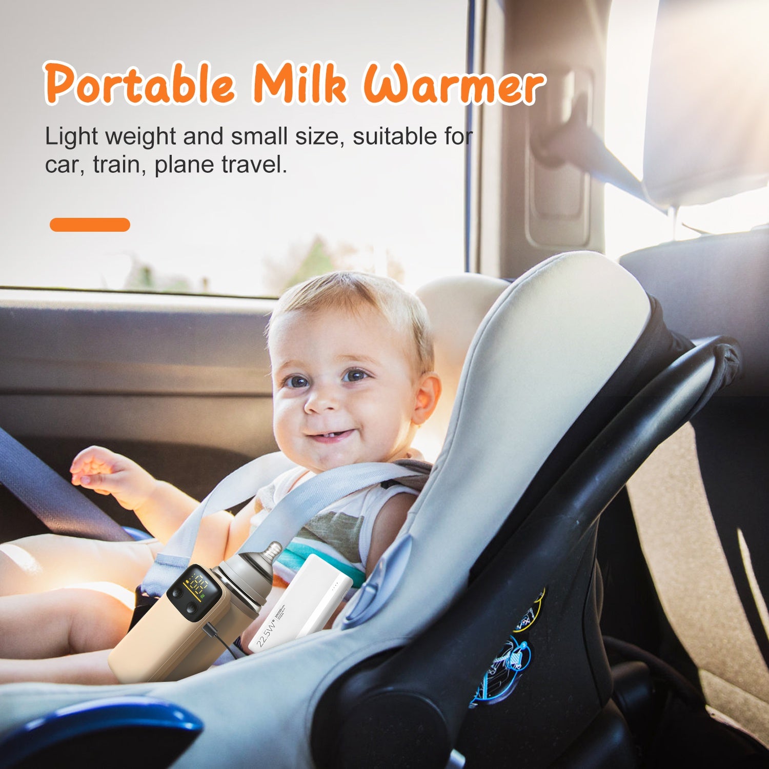 Ultimate Portable Baby Bottle Warmer - Perfect for Home & On-the-Go! - Nook & Nest