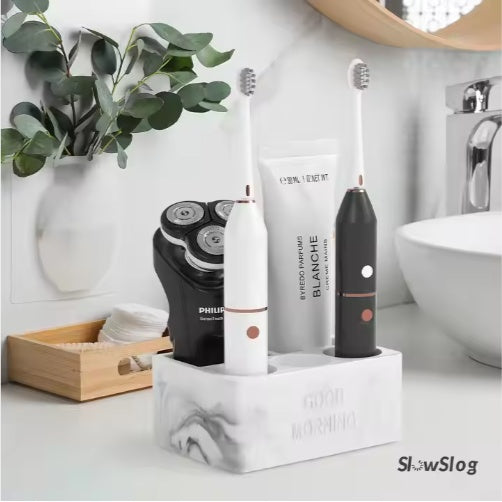 Toothpaste Holder Bathroom Counter Organizer For Electric Toothbrushes For Home Hotel - Nook & Nest