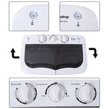 Effortless Laundry with the Semi-Automatic Gray Cover Washing Machine - Nook & Nest