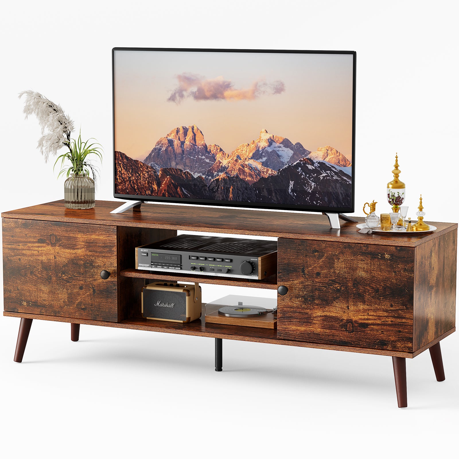 Modern TV Cabinet with Storage, Suitable For Home Living Room Office TV Cabinet - Nook & Nest