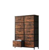 Tall Fabric Storage Tower with Drawers, Multiple Colors - Nook & Nest