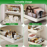 Pull-Out Spice Rack Organizer – 2-Piece Pack, S/M/L - Nook & Nest