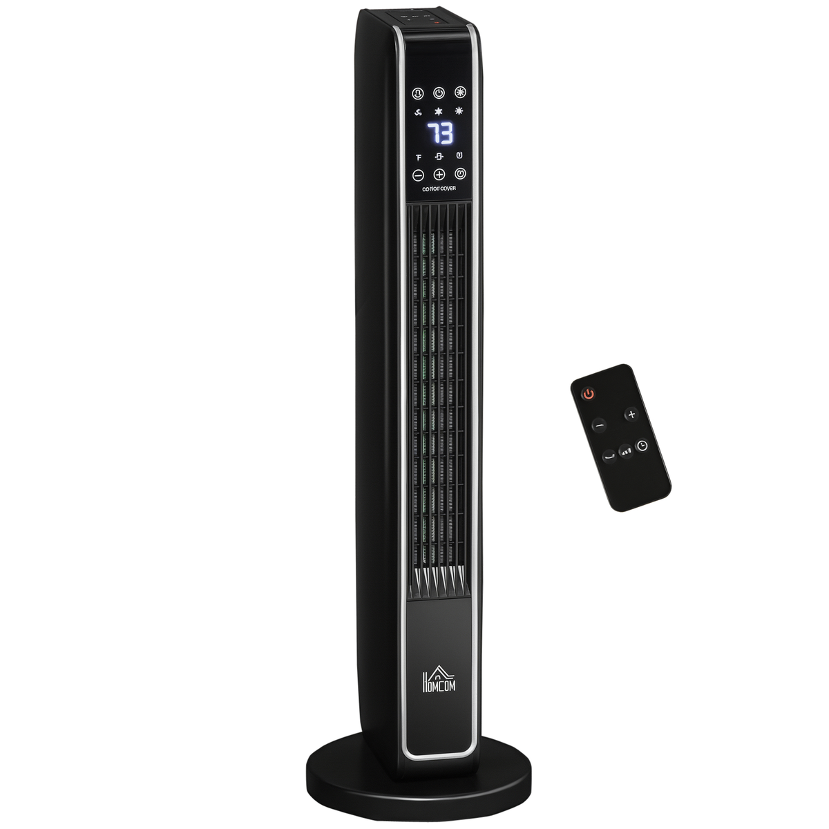 Stay Cozy Anywhere with Our Portable Electric Tower Heater - Oscillating Space Heater with Remote Control - Nook & Nest